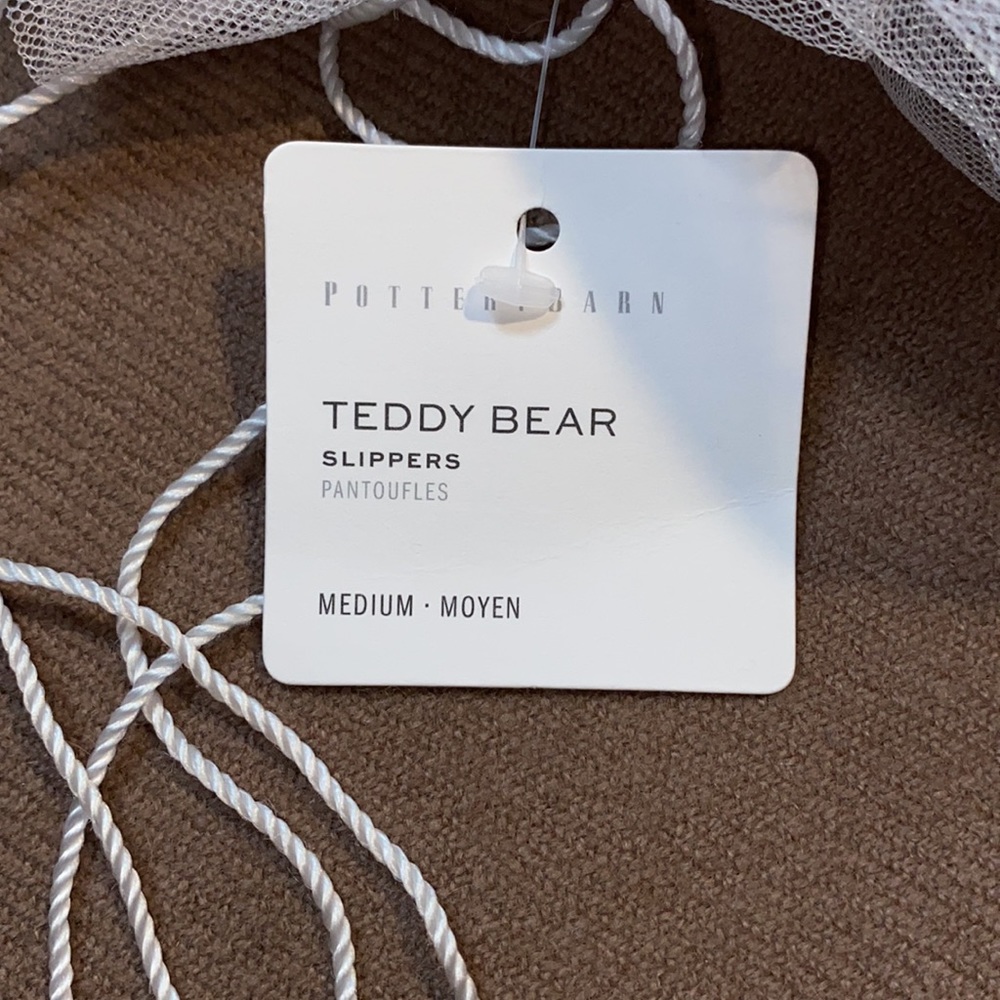 🔥Pottery Barn - Teddy Bear Slippers - Picture 3 of 4